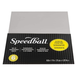 [4500] Hojas para serigrafía transparente 6und Speedball