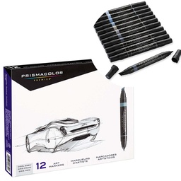 [03622] Marcador Prismacolor Premier 12 Colores Gris Frio