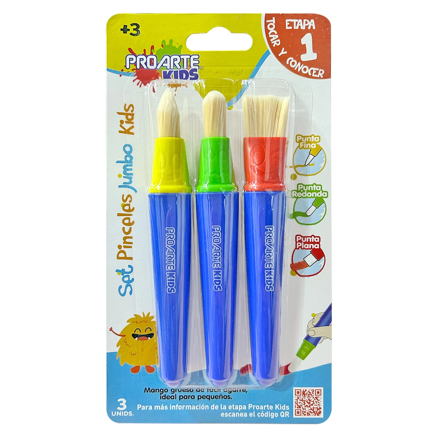 [36730-3] Set de Pinceles Proarte Jumbo Kids