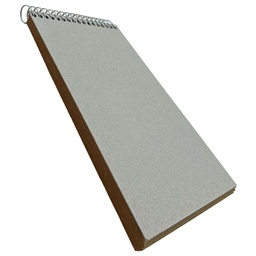 [KRAF03754100] Croquera Papel Kraft Tapa Gris Block 37x54cm (1/4 Pliego) 100hj