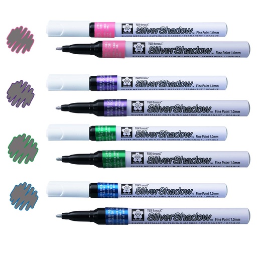 Marcador Permanente Pen Touch Silver Shadow Sakura 1.0mm