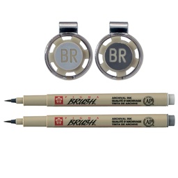 Marcador Pigma Brush Sakura Grises