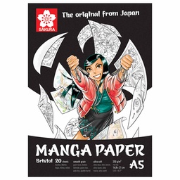 [99MANPADA5] Block Papel Bristol Sakura A5 (14.8x21cm) 250gr - 20hj