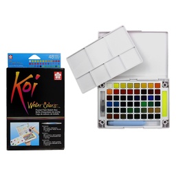 [XNCW-48N] Sakura Koi Acuarela + Waterbrush 48 Colores