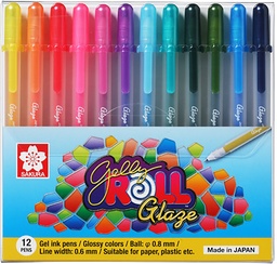 [XPGB-12GL] Lápiz Gel Gelly Roll Sakura Glaze 12 Colores