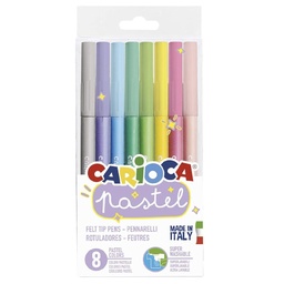 [43032] Plumones Carioca Pastel (8 Colores)