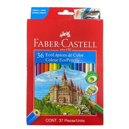 [120136EX] Lápices Faber-Castell Ecolápices 36 Colores + Sacapuntas