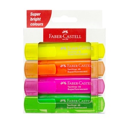 [254604] Destacador Faber-Castell TL 46 SuperFluor (4 Colores)