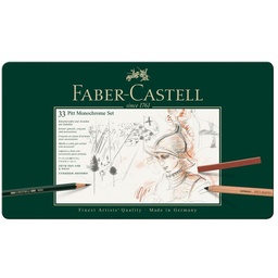 [112977] Lápices Faber-Castell Pitt Monochrome 33 pzas