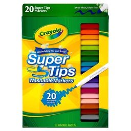 [32010-2] Marcador Crayola Super Tips Lavables 20 Colores