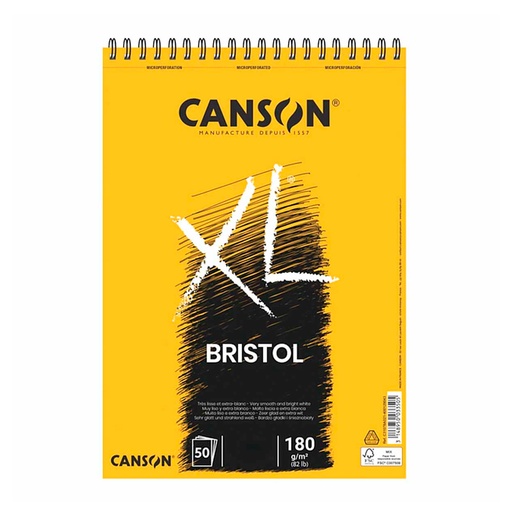 Croquera Canson XL Bristol 180gr A3 (29.7x42cm)