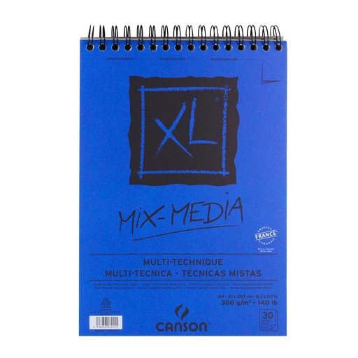 Croquera Canson XL Mix-Media 300gr A4 (21x29.7cm)