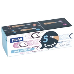 [61054] Gubias De Tallado Milan Set de 5 Pcs Con Mango