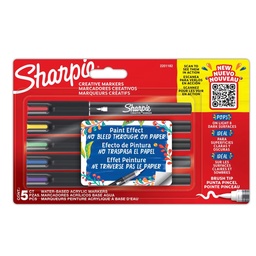 [2201182] Marcador Sharpie Acrílico Punta Pincel 5 colores
