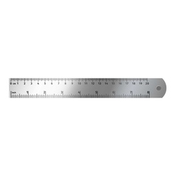 [17937-K] Regla Metálica Proarte Plana de Acero Inoxidable 20cm