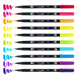 Plumones acuarelable doble punta Dual Brush Tombow