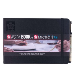 [94150004] Sketchbook Sakura Hoja Blanco A5 (14.8x21cm) + Pigma Micron PN Negro
