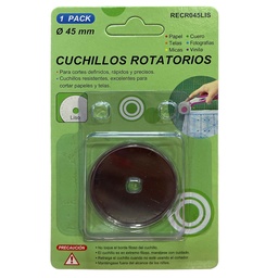 [RECR045LIS] Repuesto Para Cortador Rotatorio de Telas 45mm (Liso)