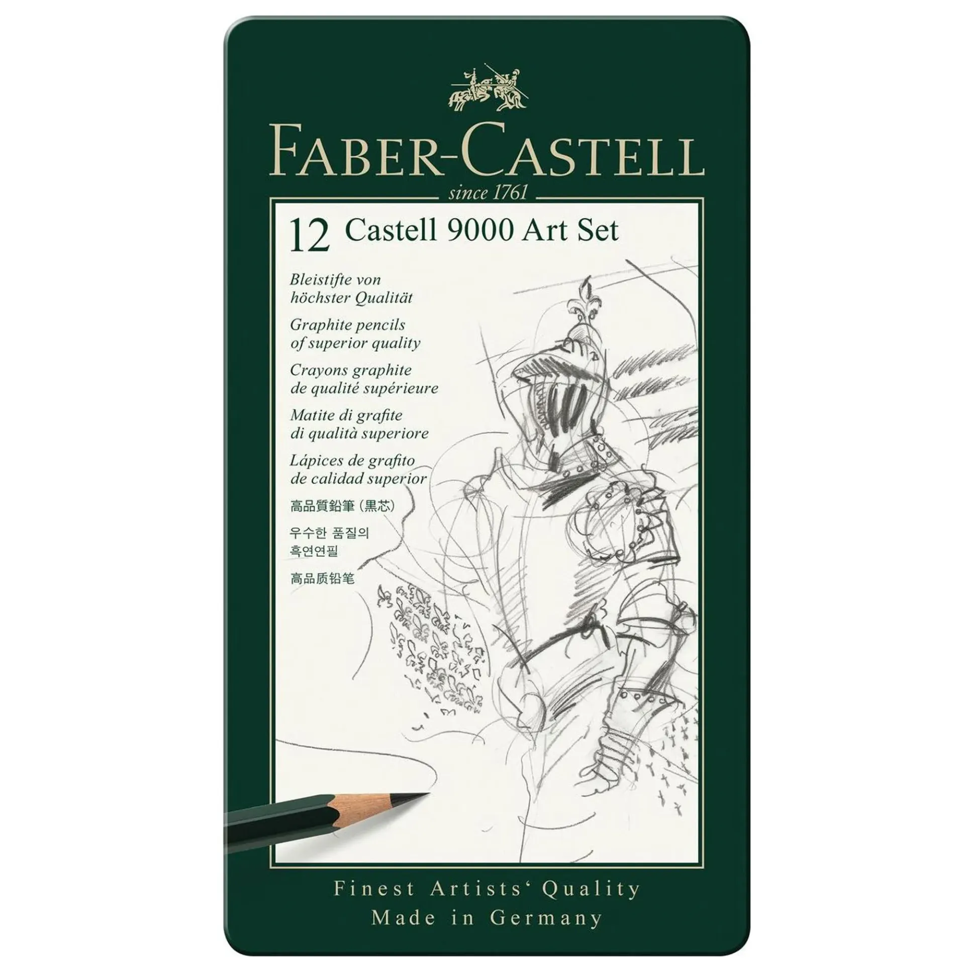[119065] Lápices Grafito Faber-Castell 9000 (8B-2H) 12 ud