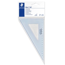 [206002] Escuadra Plástica Staedtler Azul Transparente 21cm 21-60