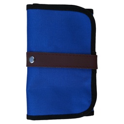 [ESEN152AZU36NEG] Estuche Enrollable Renart Con 36 Espacio Azul borde Negro