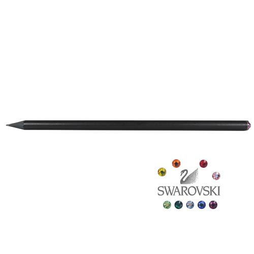 Lápiz grafito madera negra Standardgraph y cristal Swarovski 