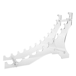 [EXAC01824060T12] Exhibidor Acrilico Renart 18x24x6.5 cm 12 Espacios Horizontal 1.8 cm ø