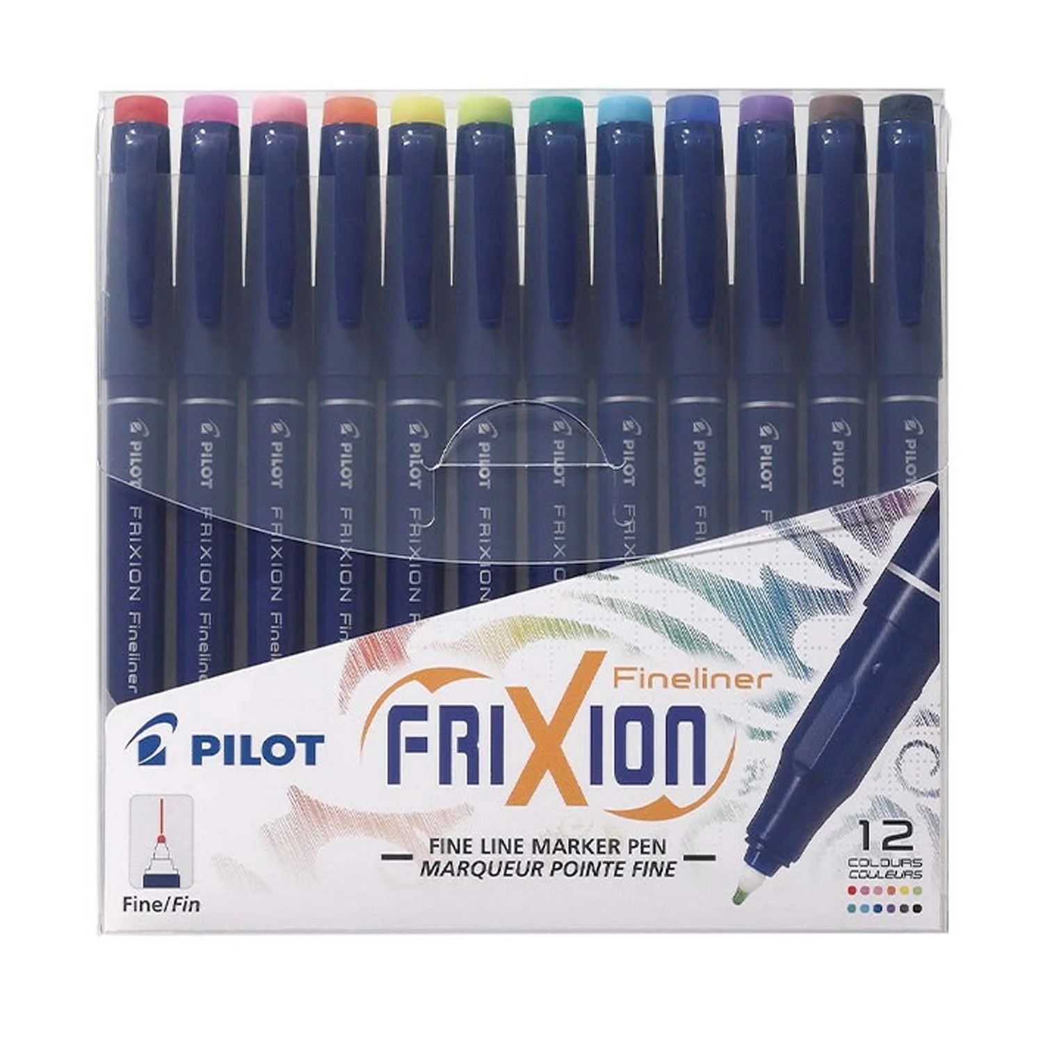 [SWFFS12] Marcador Borrable Pilot Frixion Fineliner 12 Colores