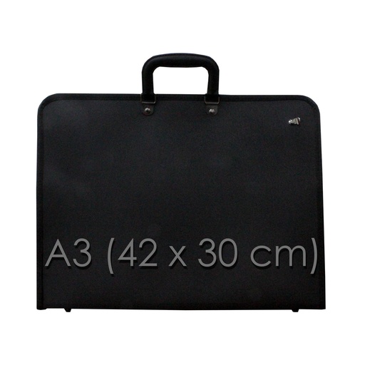 Maletín portafolios A3 con correa y bolsillo interno