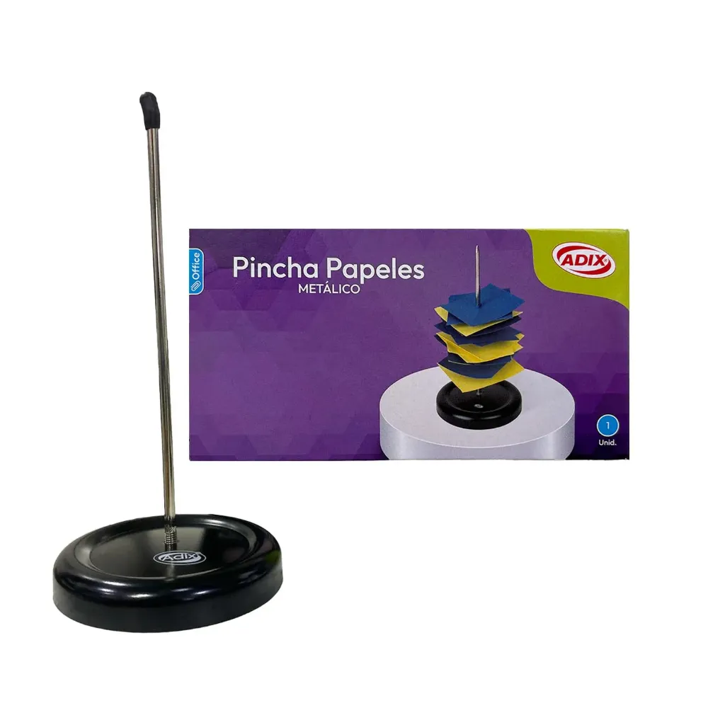 [A301009] Pincha Papeles Metálico Adix