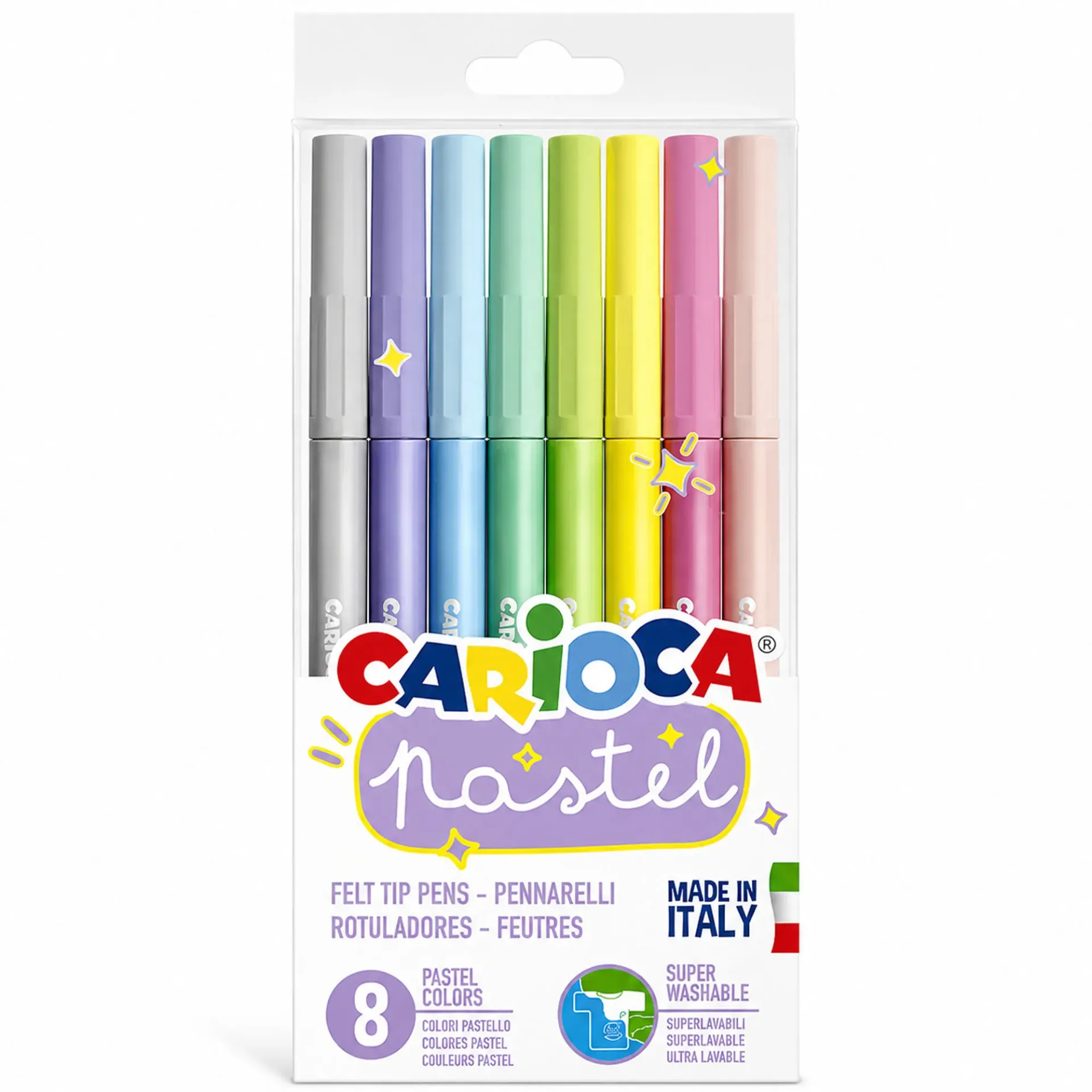 [43032] Plumones Carioca Pastel (8 Colores)