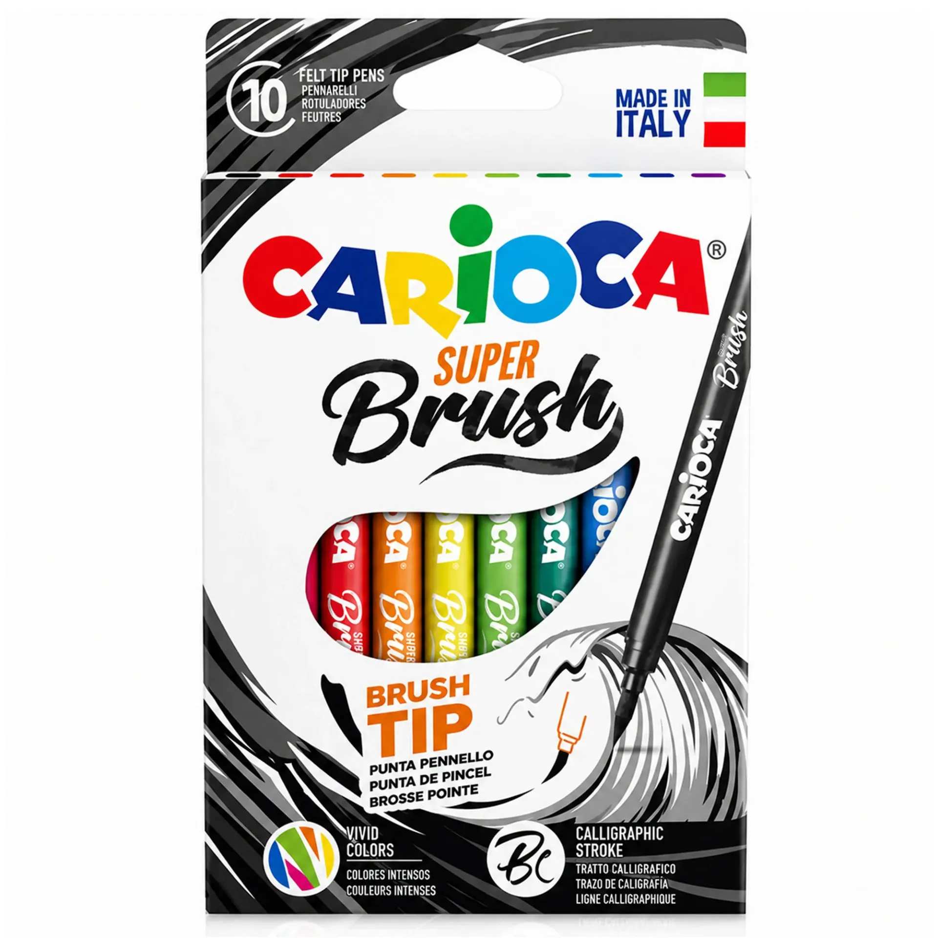 [42937] Plumones Carioca Super Brush (10 Colores)