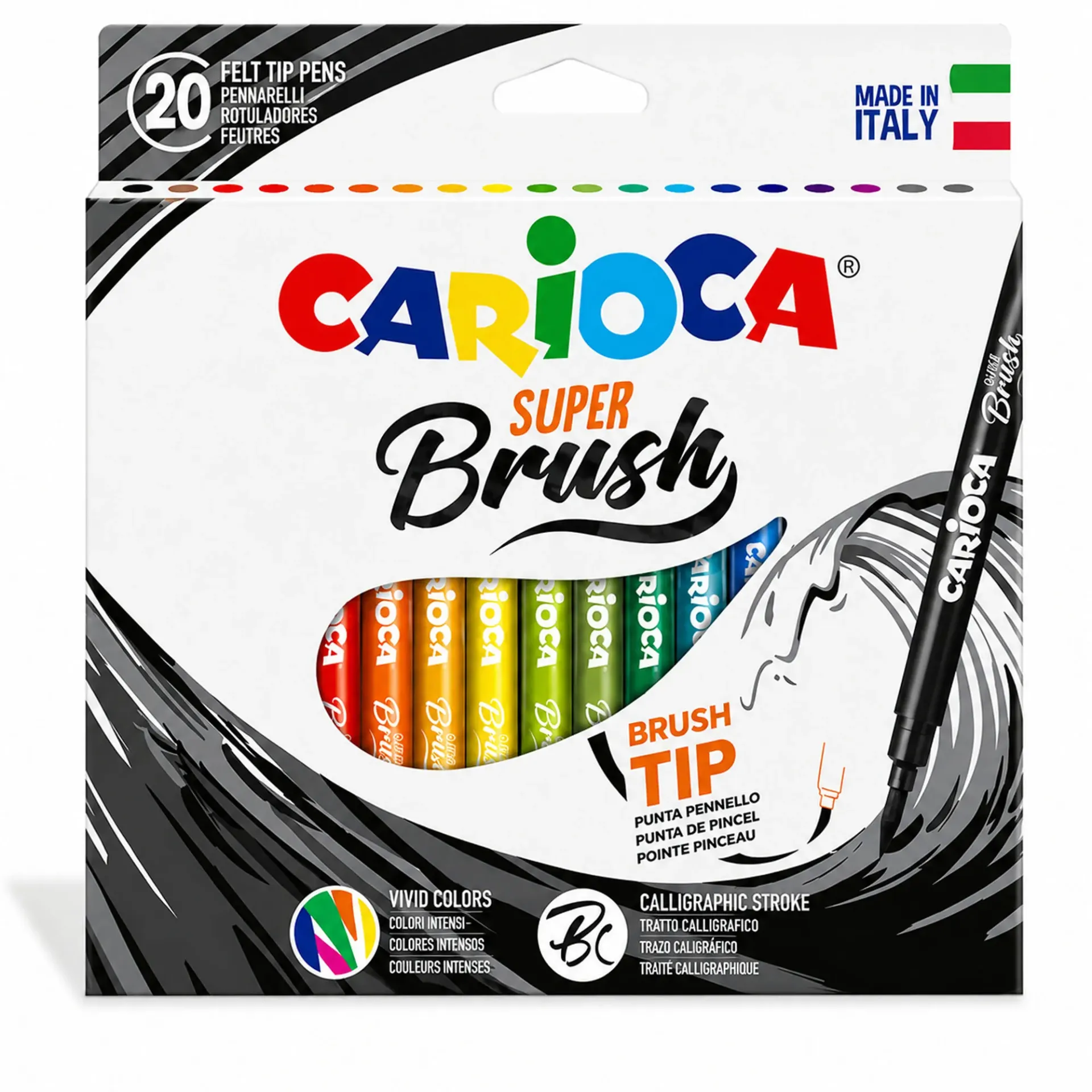 [42968] Plumones Carioca Super Brush (20 Colores)