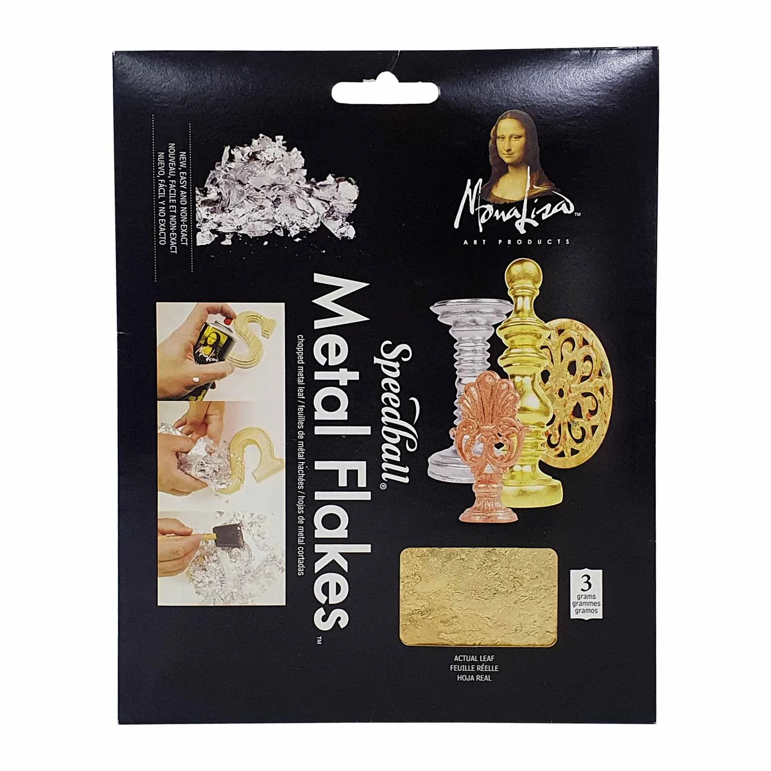 [10009] Bolsa de 3gr de hojuelas metálicas Pan de Oro Mona Lisa