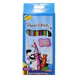 [2120443] Set de 12 lápices de colores Paper Mate Doble Punta (24col)