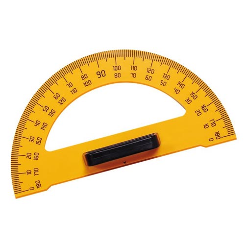 Transportador Plástico Grande 30cm 180º x 35cm