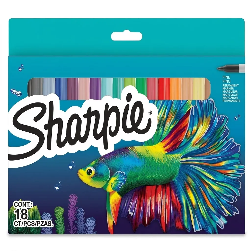 [2201230] Marcador Sharpie Edición Pez 18 Colores