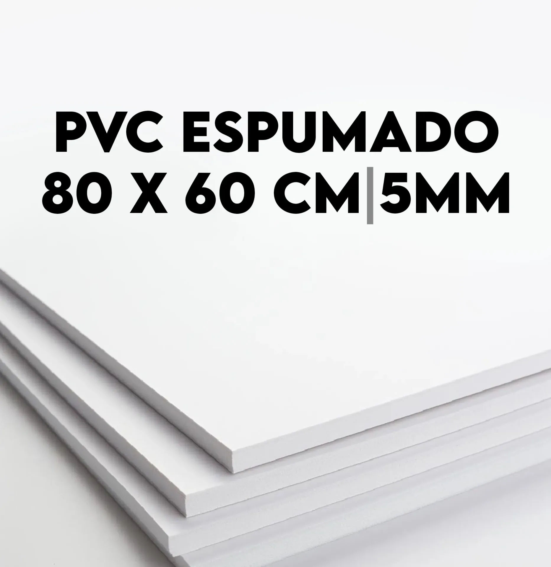 [PVES08060050] Plancha de PVC Espumado 80x60cm 5mm