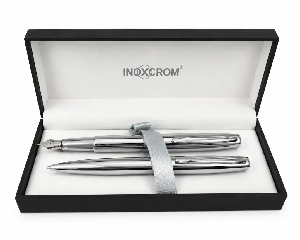 Juego Bolígrafo + Pluma Inoxcrom Prime