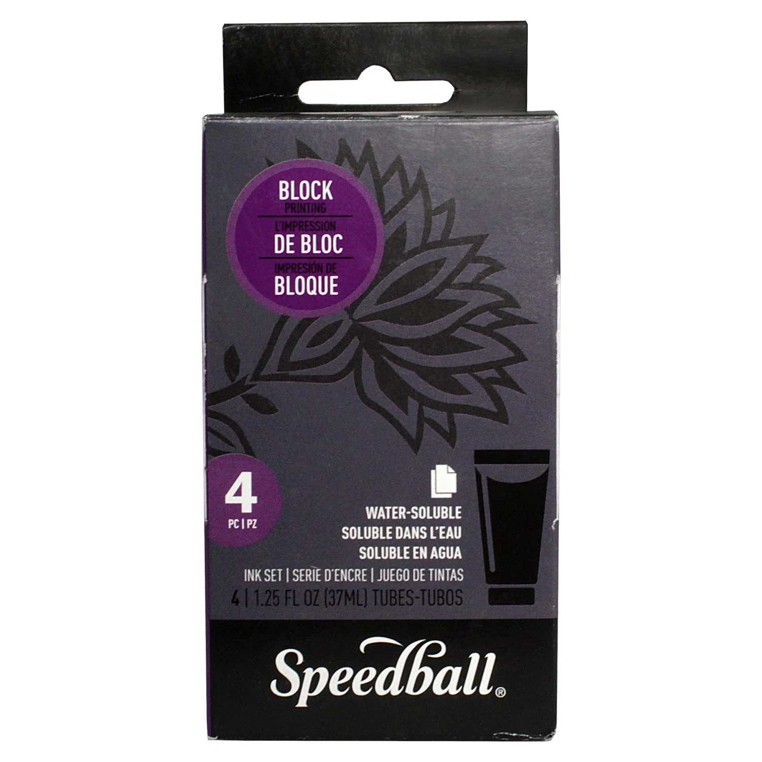 [3477] Set 4 Tinta para Xilografía de 37ml para Grabados Speedball