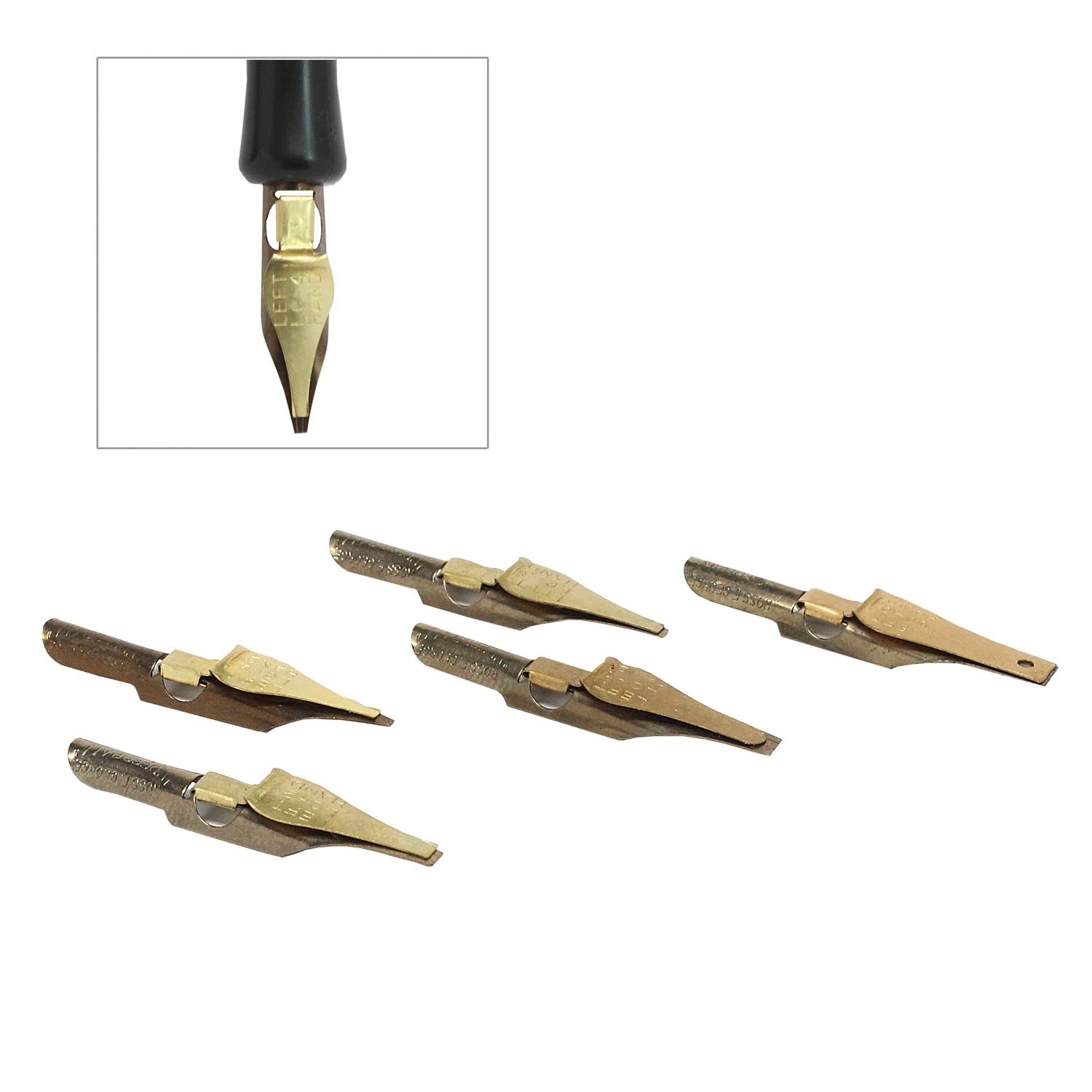 [3055] Set de plumillas caligráficas tipo "C" para ZURDOS Speedball