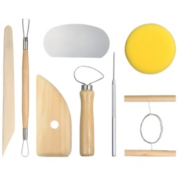 [#0122] Set de 8 herramientas para Alfarería y Escultura