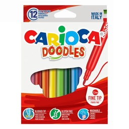 [40120] Plumones Carioca Doodles Lavable (12 colores)