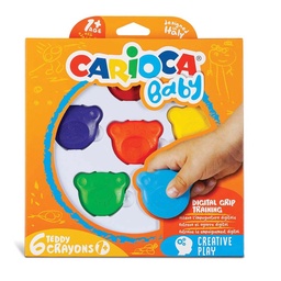 [42956] Crayones Carioca  Teddy Baby (6 colores)