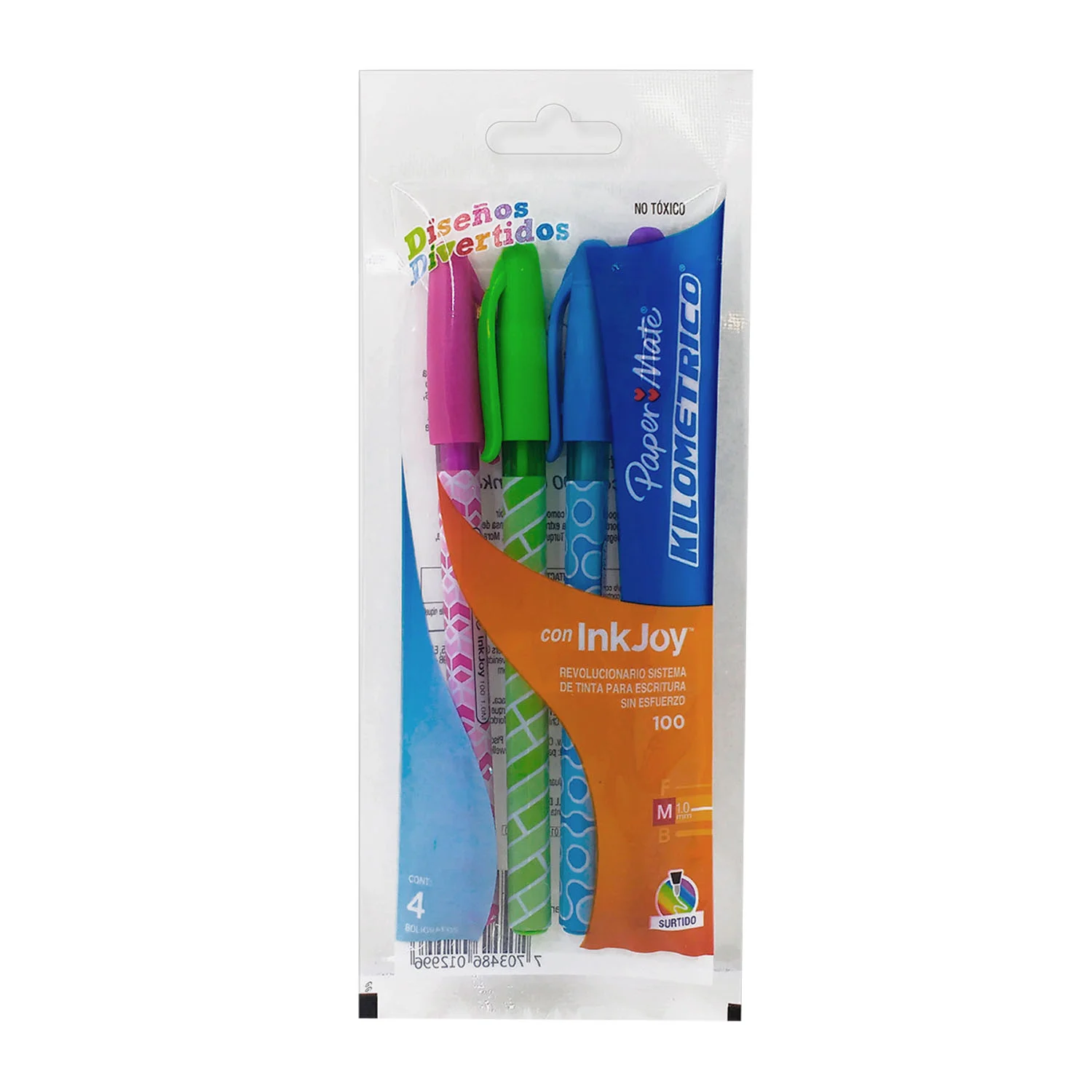 [1967178] Bolígrafo InkJoy punta media 1.0mm wraps 4 colores secundarios