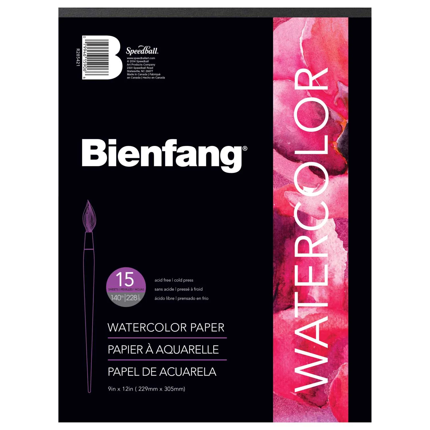 [R285421] Block Bienfang Para Acuarela 22x30cm 228gr Blanco 15hj