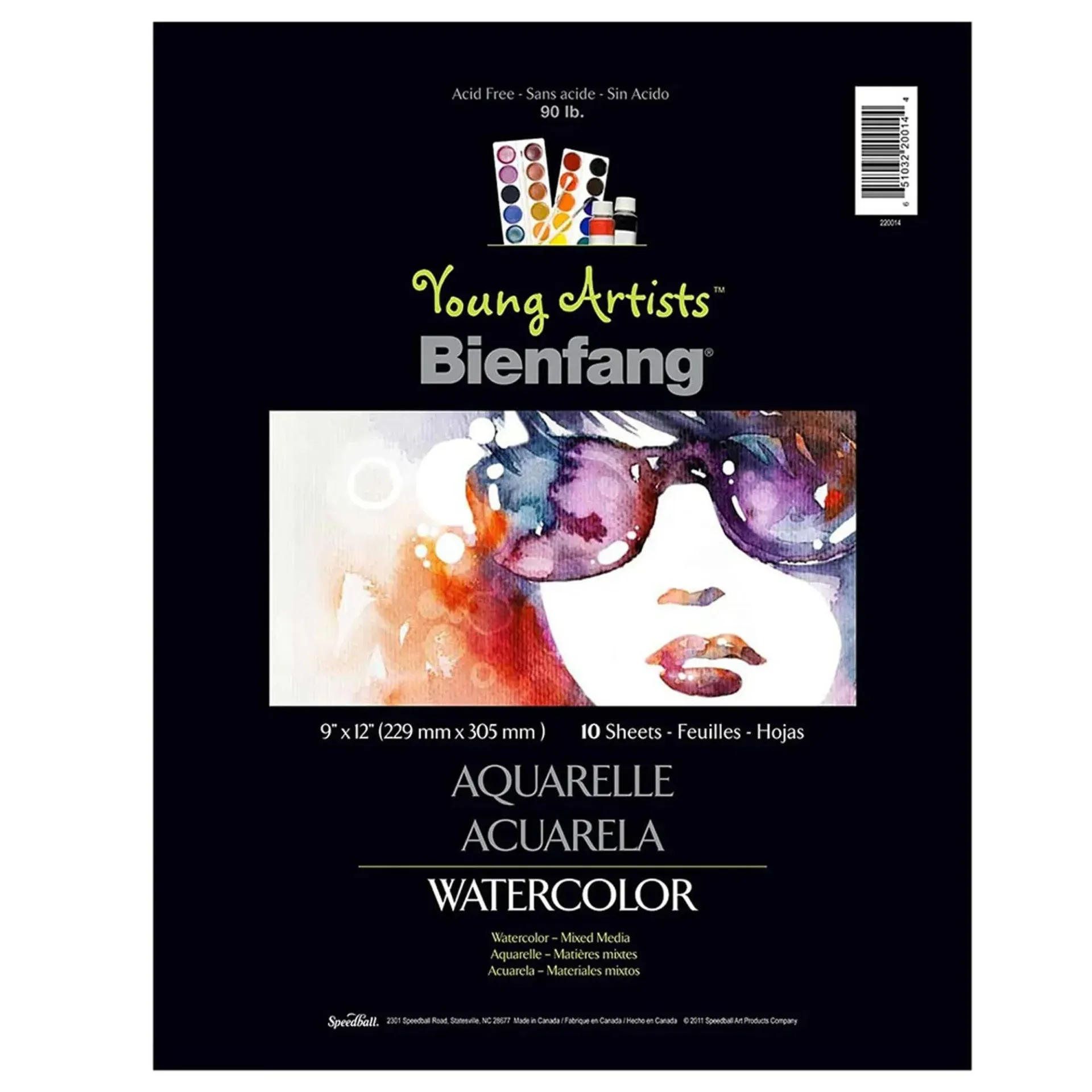 [220014] Block Bienfang Para Acuarela Young Artist 22x30cm 146gr. 10hj