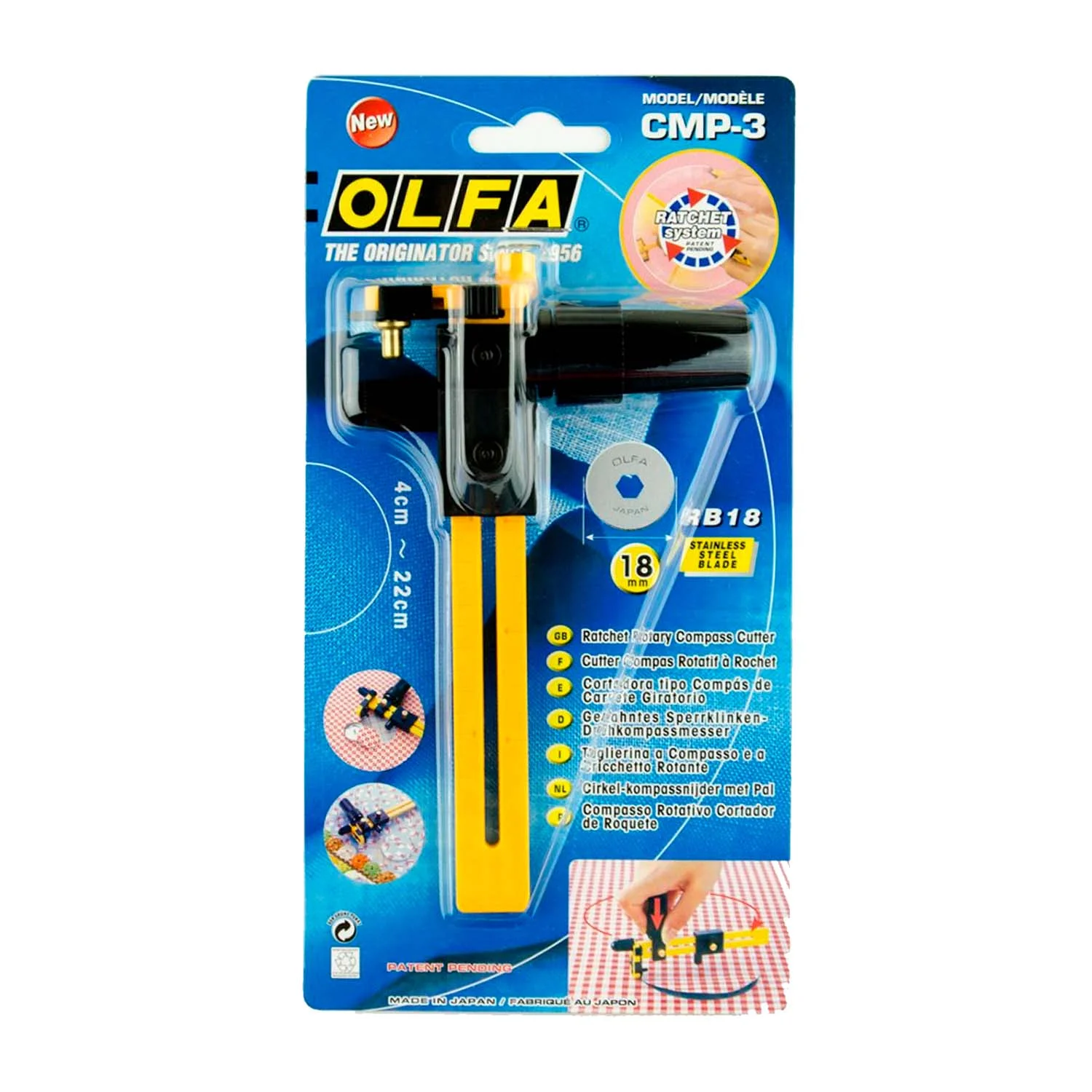 [CMP-3] Compás de Corte para Telas Olfa