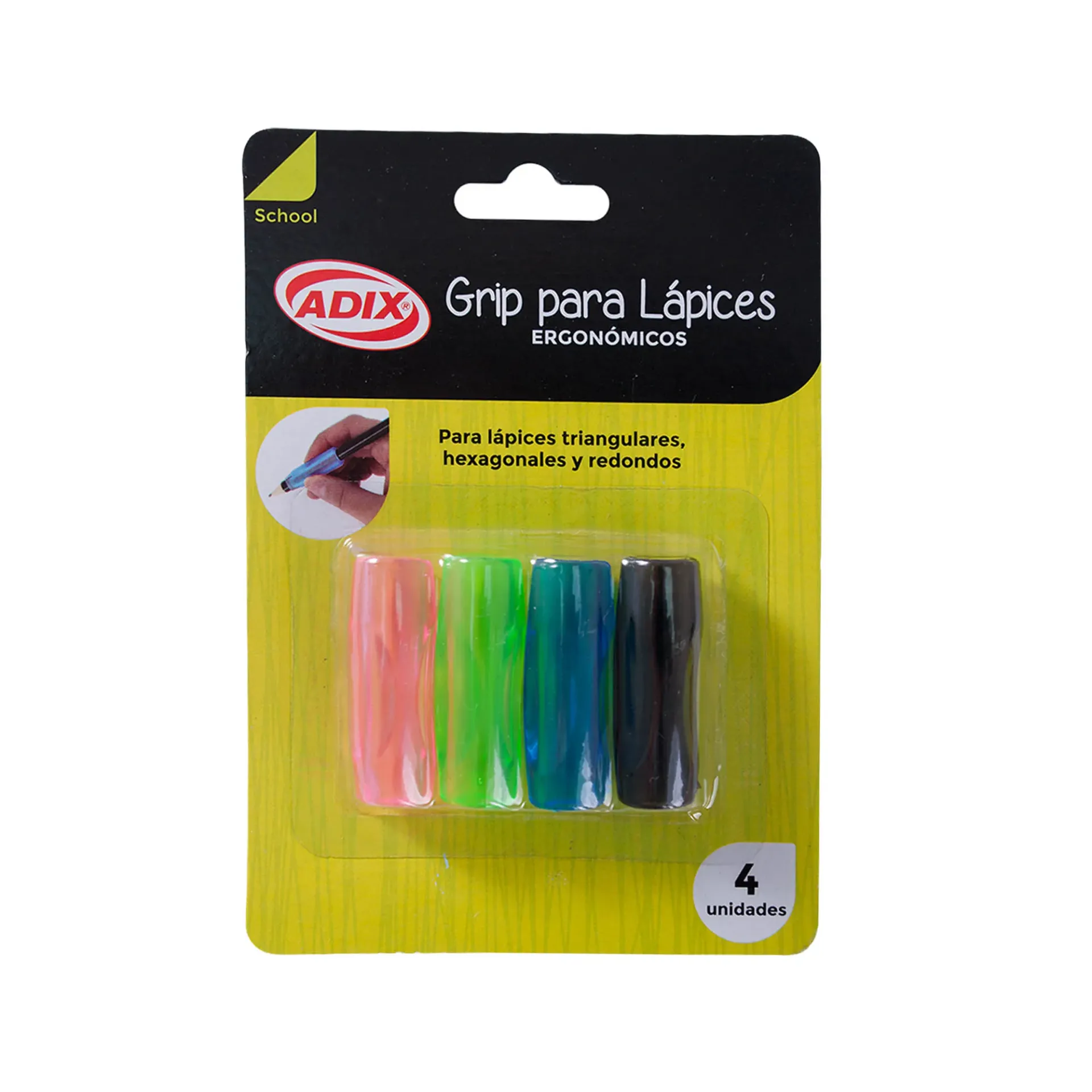 [A501025] Grips cilíndricos para lápices (4ud)
