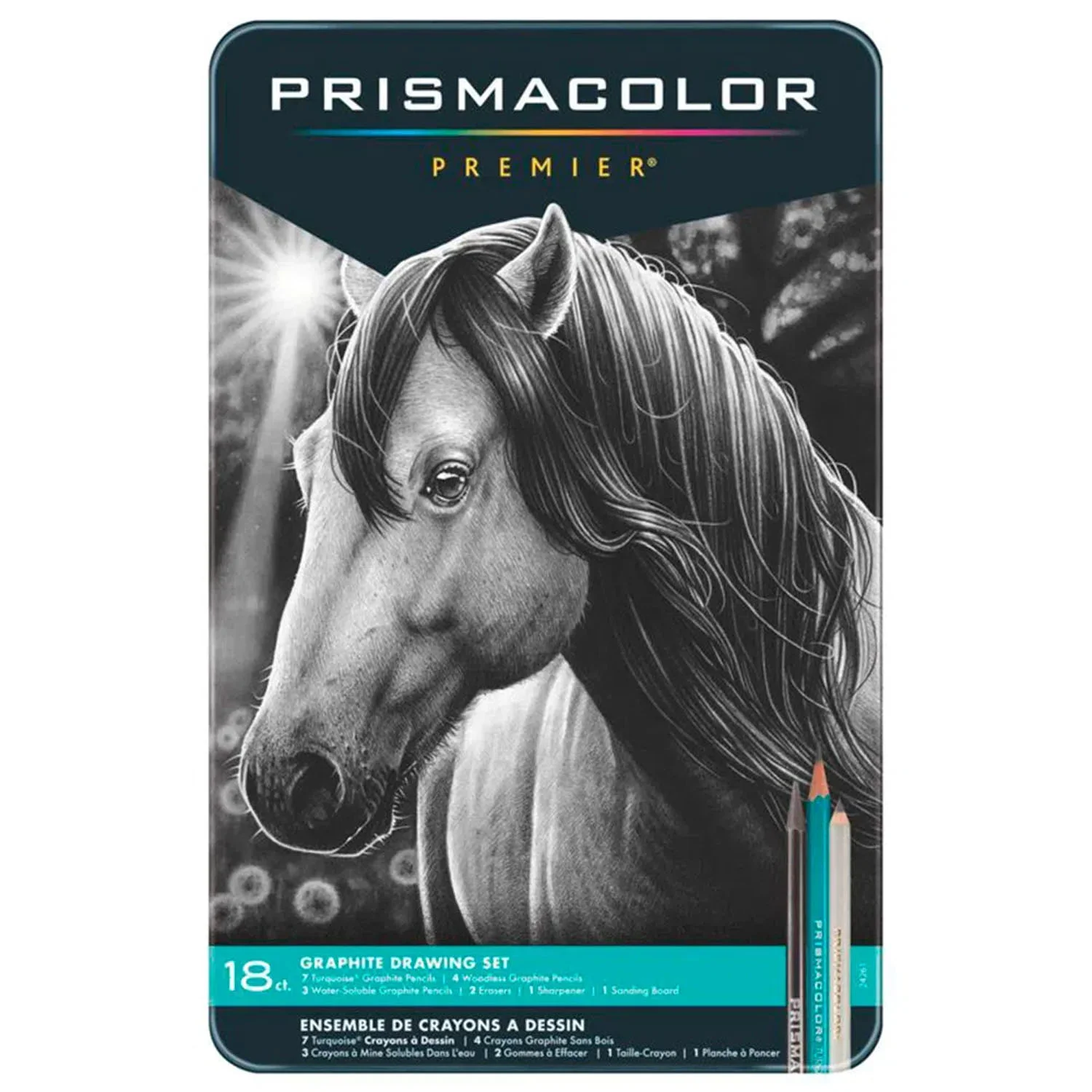 [24261] Lápices Prismacolor Premier Grafitos Caja Metálica 18ud
